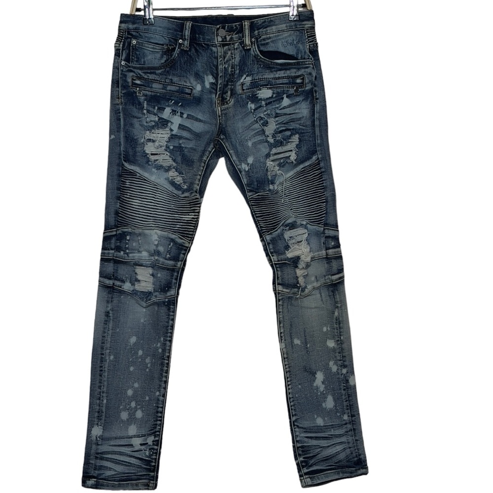 Dope Carson Distressed Denim Size 30 Blue Jeans